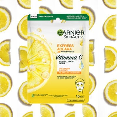 Garnier mascarilla vitamina c piel con manchas